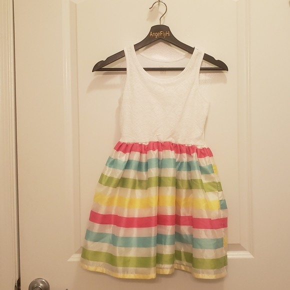 The Children's Place Other - Rainbow Striped Tank Dress